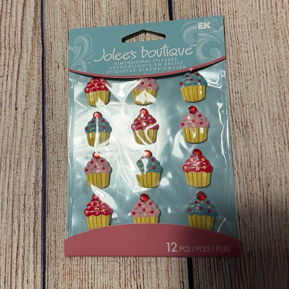 Jolees dimensional cupcakes stickers